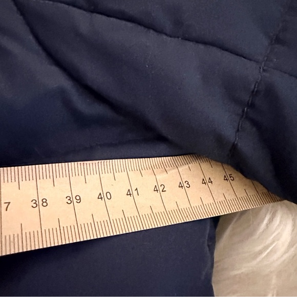 Navy Abercrombie Mini Puffer Jacket Sz Small - Picture 10 of 10